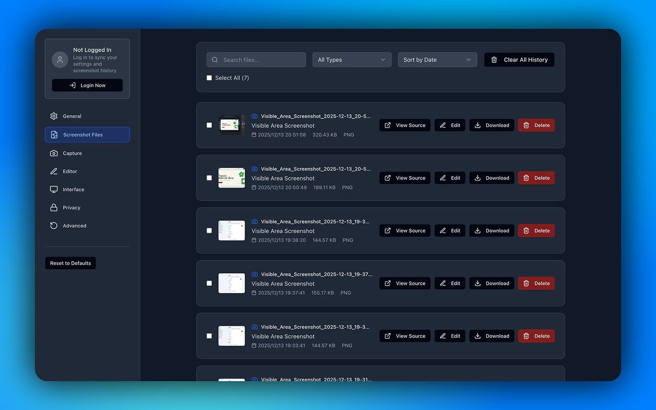 Export and Share